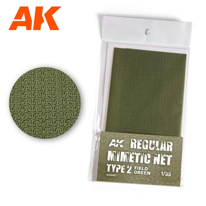 AK Interactive AK8067 Camouflage Net Field Green Type 2 - A-Z Toy Hobby