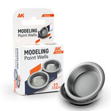 AK Interactive AK8206 Modelling Paint Wells Tray (12pcs)