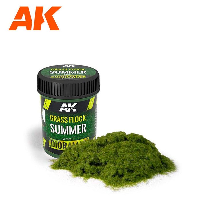 AK Interactive AK8220 Diorama Grass Flock 2mm Summer 250ml - A-Z Toy Hobby