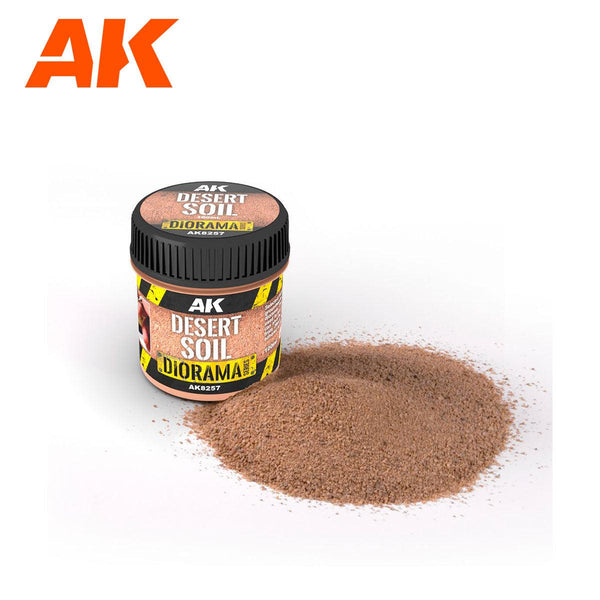 AK Interactive AK8257 Diorama Desert Soil 100ml - A-Z Toy Hobby