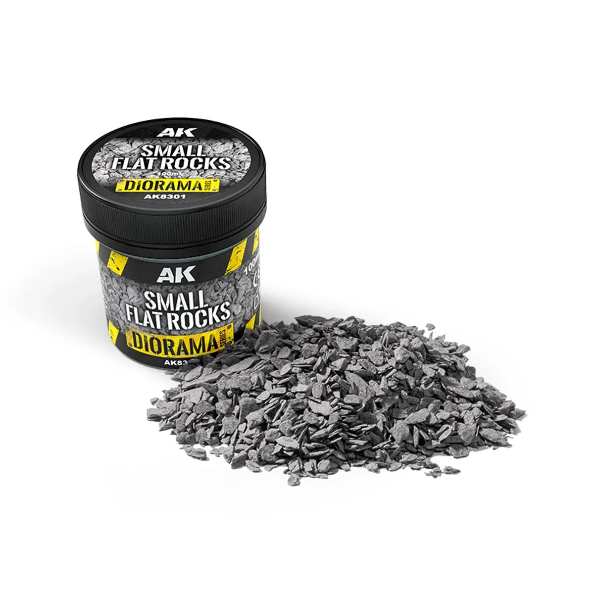 AK Interactive AK8301 Diorama Small Flat Rocks 100ml - A-Z Toy Hobby