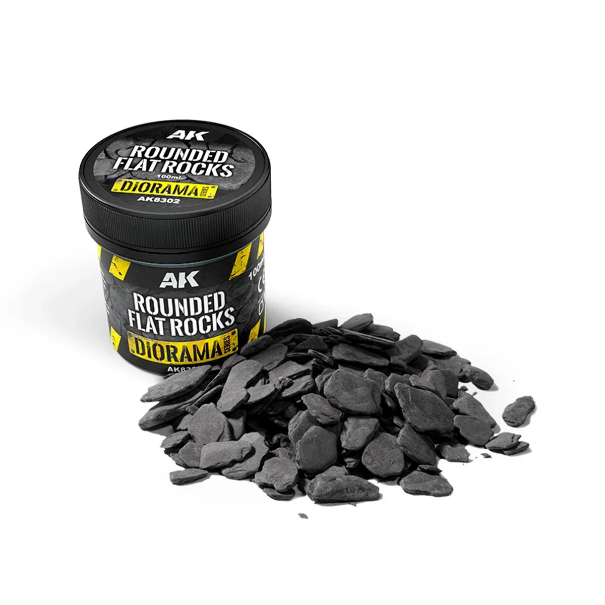 AK Interactive AK8302 Diorama Rounded Flat Rocks 100ml - A-Z Toy Hobby