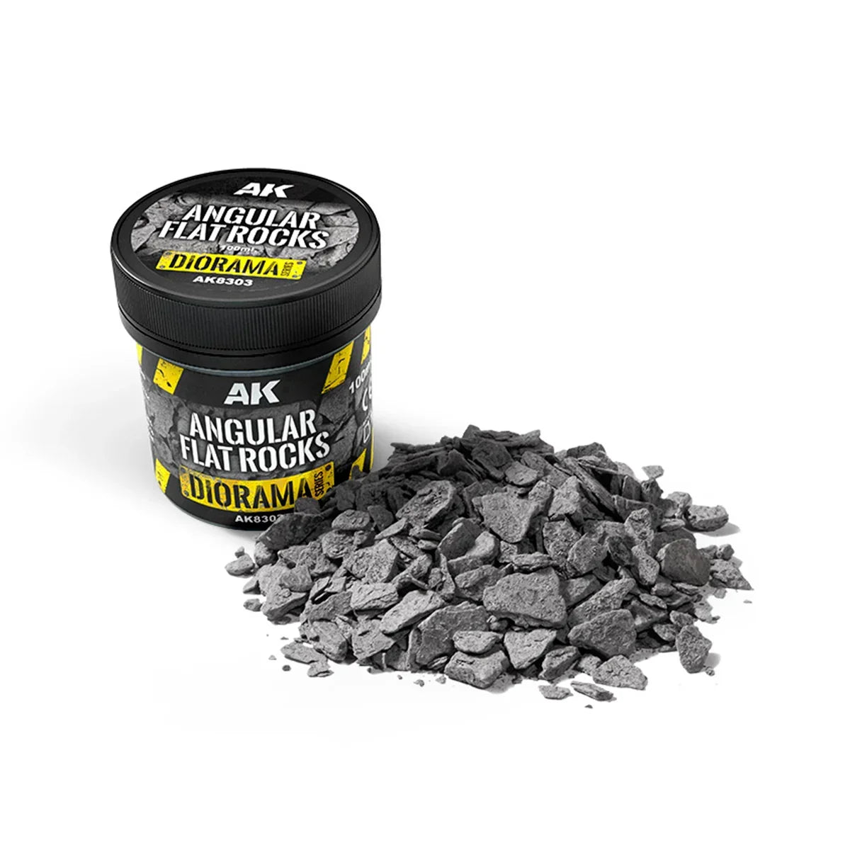 AK Interactive AK8303 Diorama Angular Flat Rocks 100ml - A-Z Toy Hobby