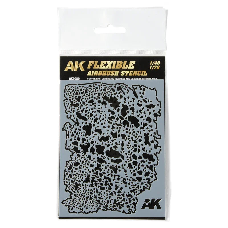 AK Interactive AK9080 Flexible Airbrush Stencil 1/48 – 1/72 - A-Z Toy Hobby