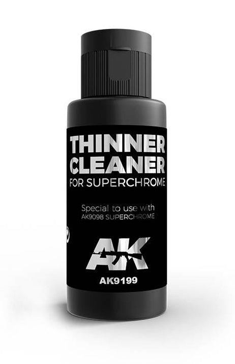 AK Interactive AK9198 Super Chrome - Thinner/Cleaner Combo Set 60ml - A-Z Toy Hobby