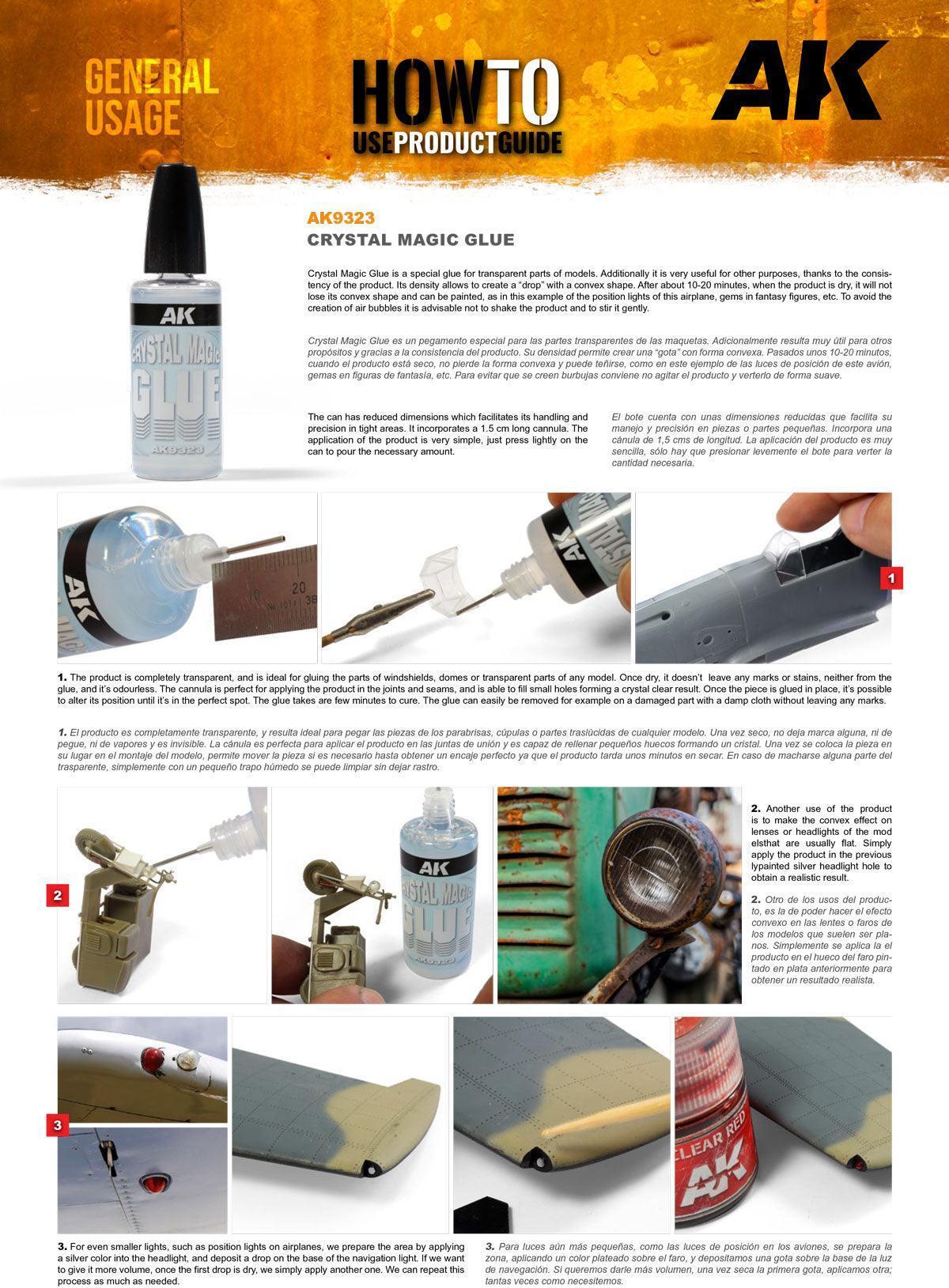 AK Interactive AK9323 Crystal Magic Glue 30ml - A-Z Toy Hobby