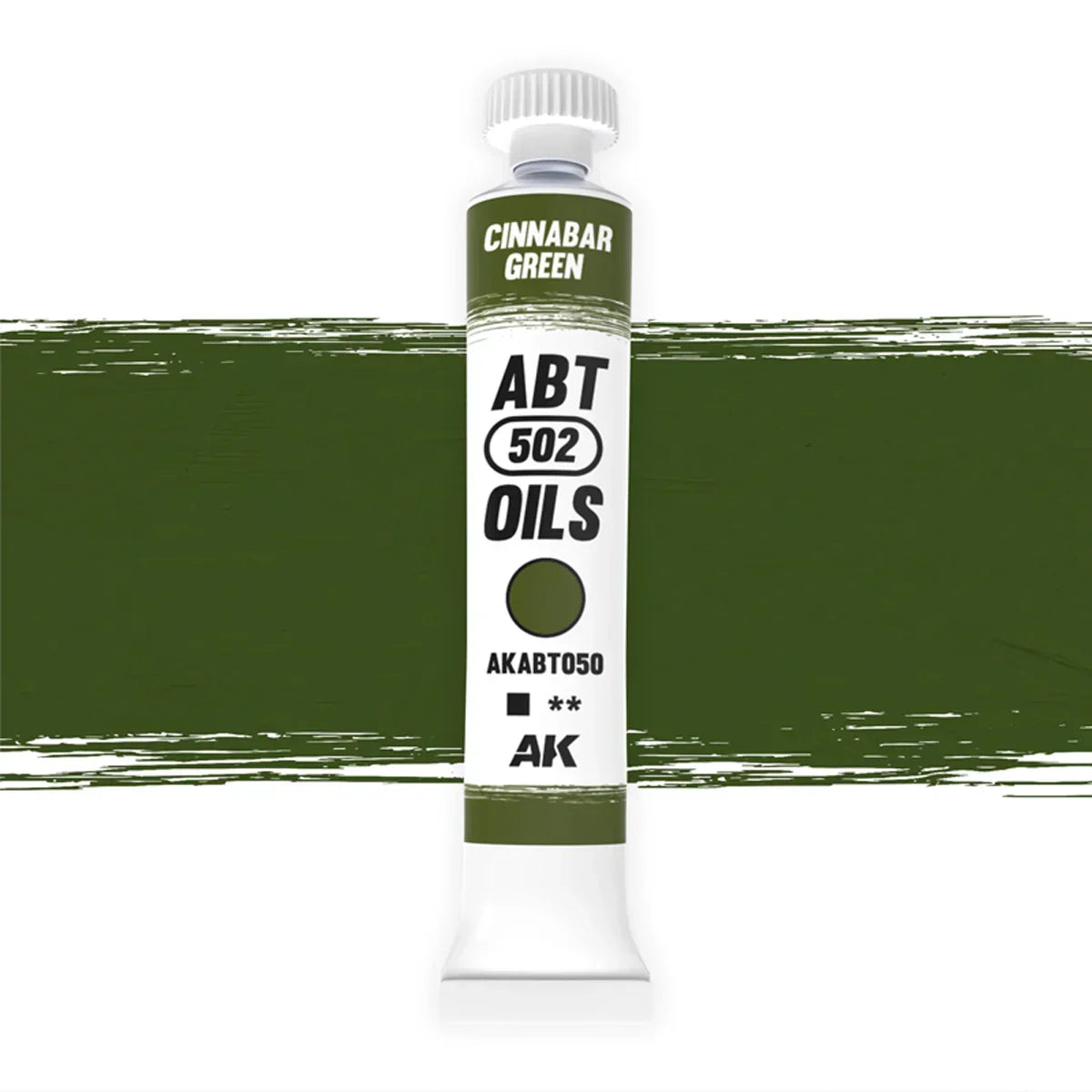 AK Interactive AKABT050 Cinnabar Green ABT 502 Oils - A-Z Toy Hobby