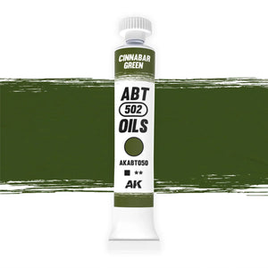AK Interactive AKABT050 Cinnabar Green ABT 502 Oils - A-Z Toy Hobby