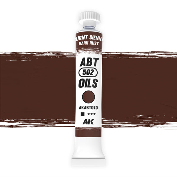 AK Interactive AKABT070 Burnt Sienna/Dark Rust ABT 502 Oils