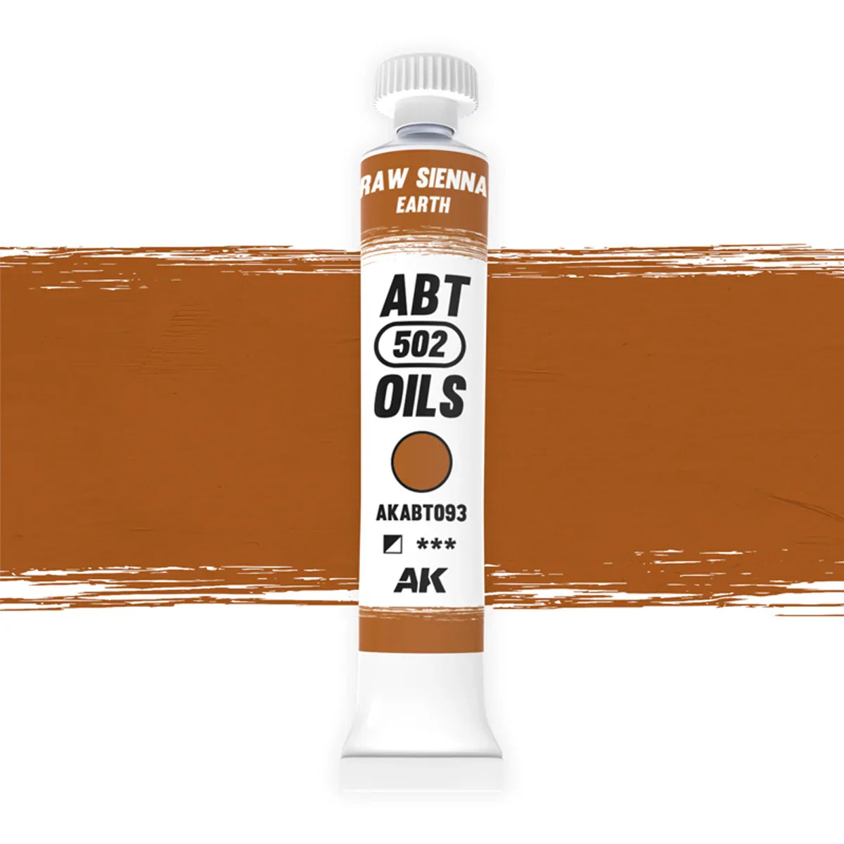 AK Interactive AKABT093 Raw Sienna/Earth ABT 502 Oils - A-Z Toy Hobby