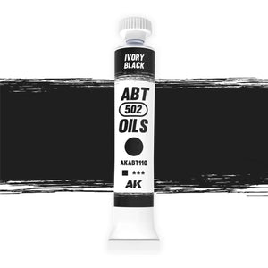 AK Interactive AKABT110 Ivory Black ABT 502 Oils - A-Z Toy Hobby