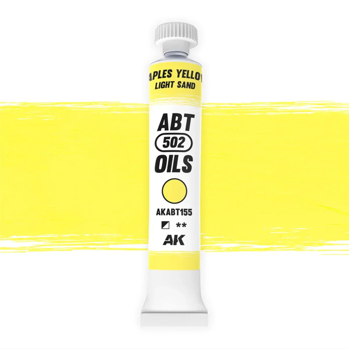 AK Interactive AKABT155 Naples Yellow/Light Sand ABT 502 Oils - A-Z Toy Hobby