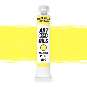 AK Interactive AKABT155 Naples Yellow/Light Sand ABT 502 Oils - A-Z Toy Hobby