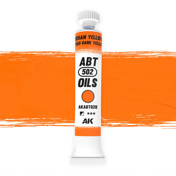 AK Interactive AKABT020 Indian Yellow/Faded Dark Yellow ABT 502 Oils