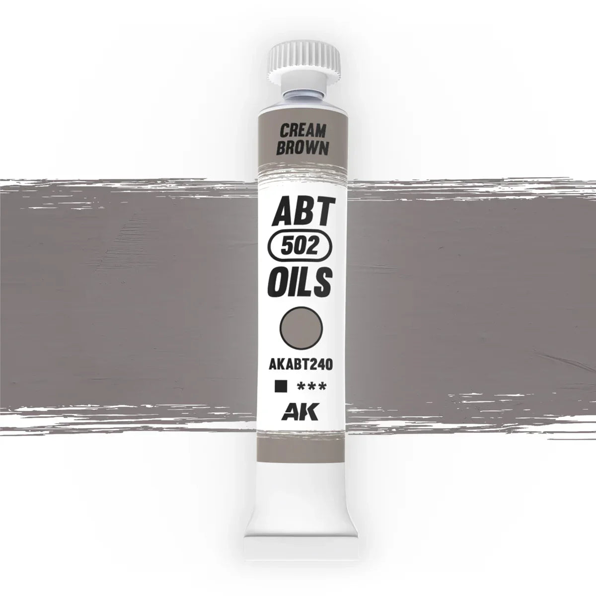 AK Interactive AKABT240 Cream Brown ABT 502 Oils - A-Z Toy Hobby