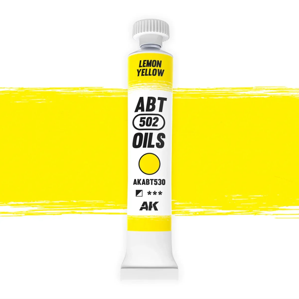 AK Interactive AKABT530 Lemon Yellow ABT 502 Oils - A-Z Toy Hobby
