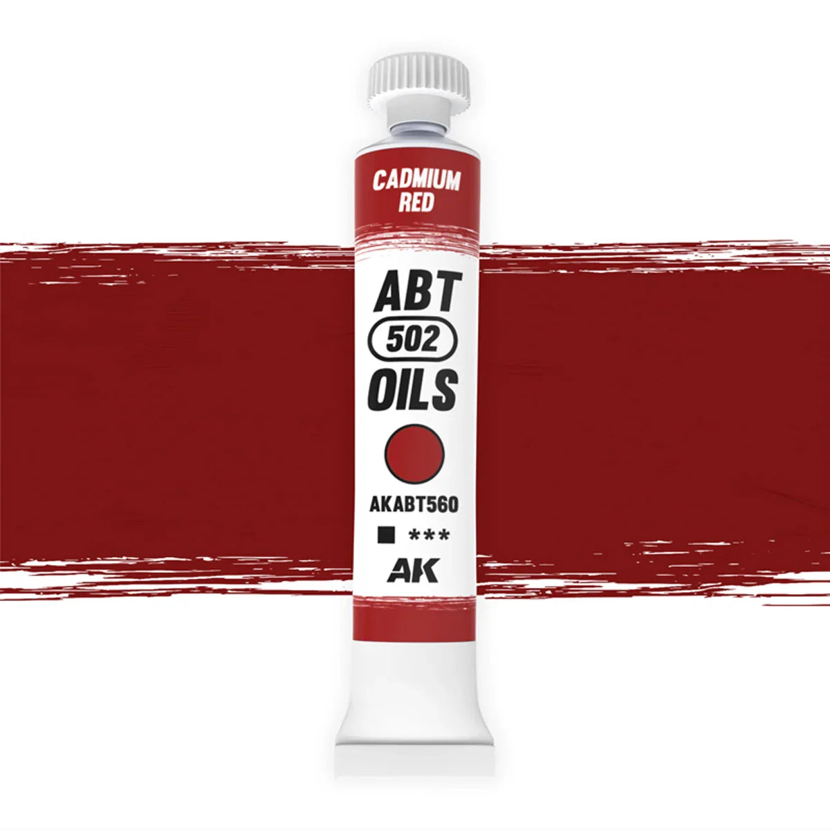 AK Interactive AKABT560 Cadmium Red ABT 502 Oils - A-Z Toy Hobby