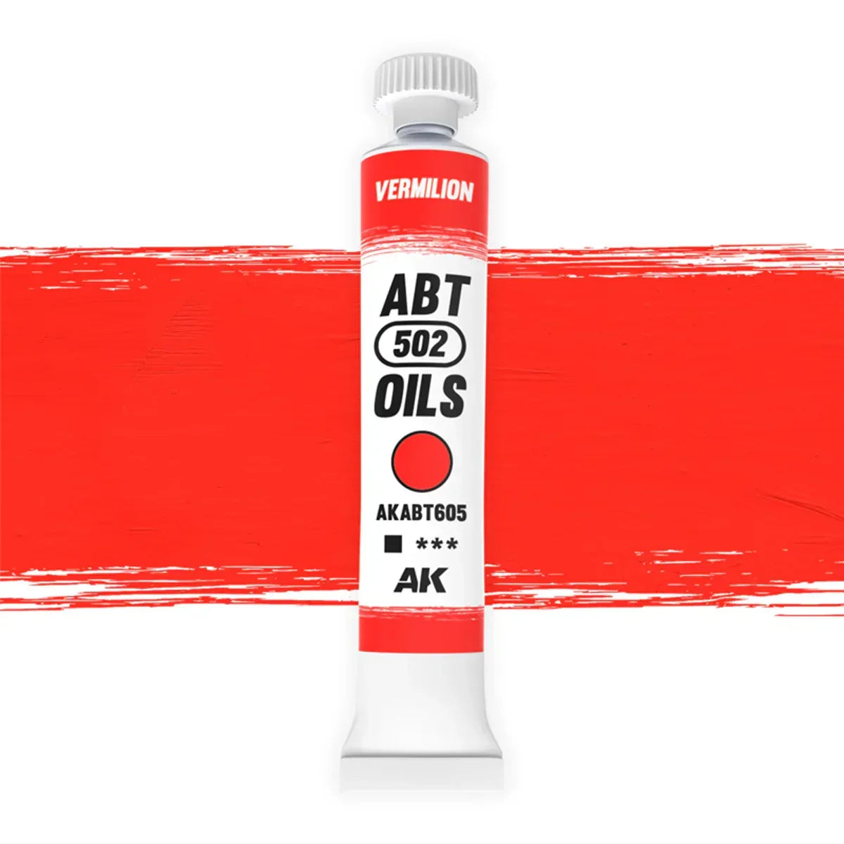 AK Interactive AKABT605 Vermilion ABT 502 Oils - A-Z Toy Hobby