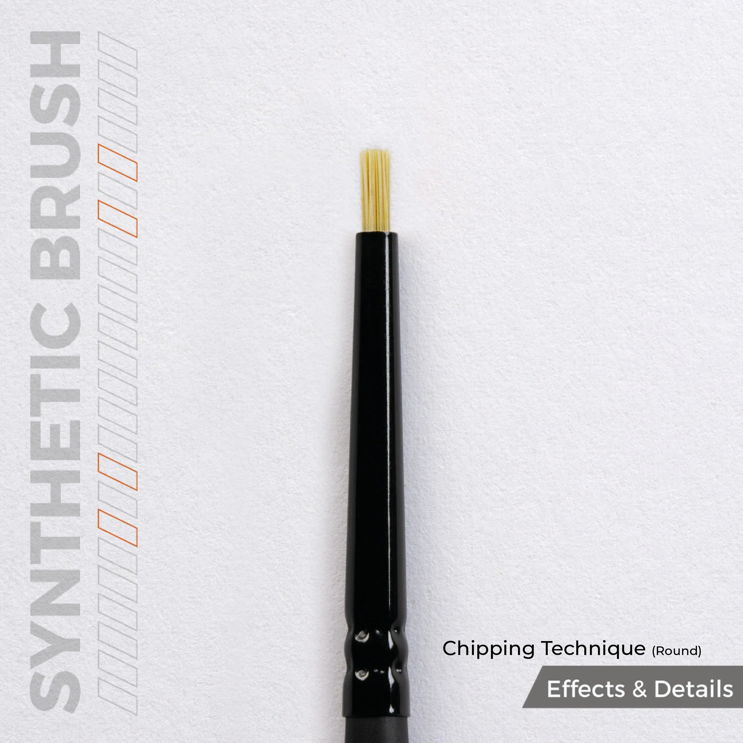 AK Interactive AKB028 Chipping Technique (Round) Brush - A-Z Toy Hobby