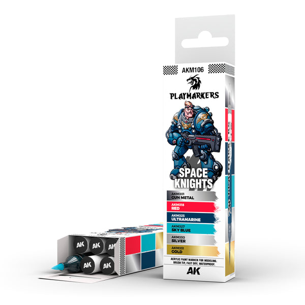 AK Interactive AKM106 Playmarkers Set - Space Knight (6pcs)