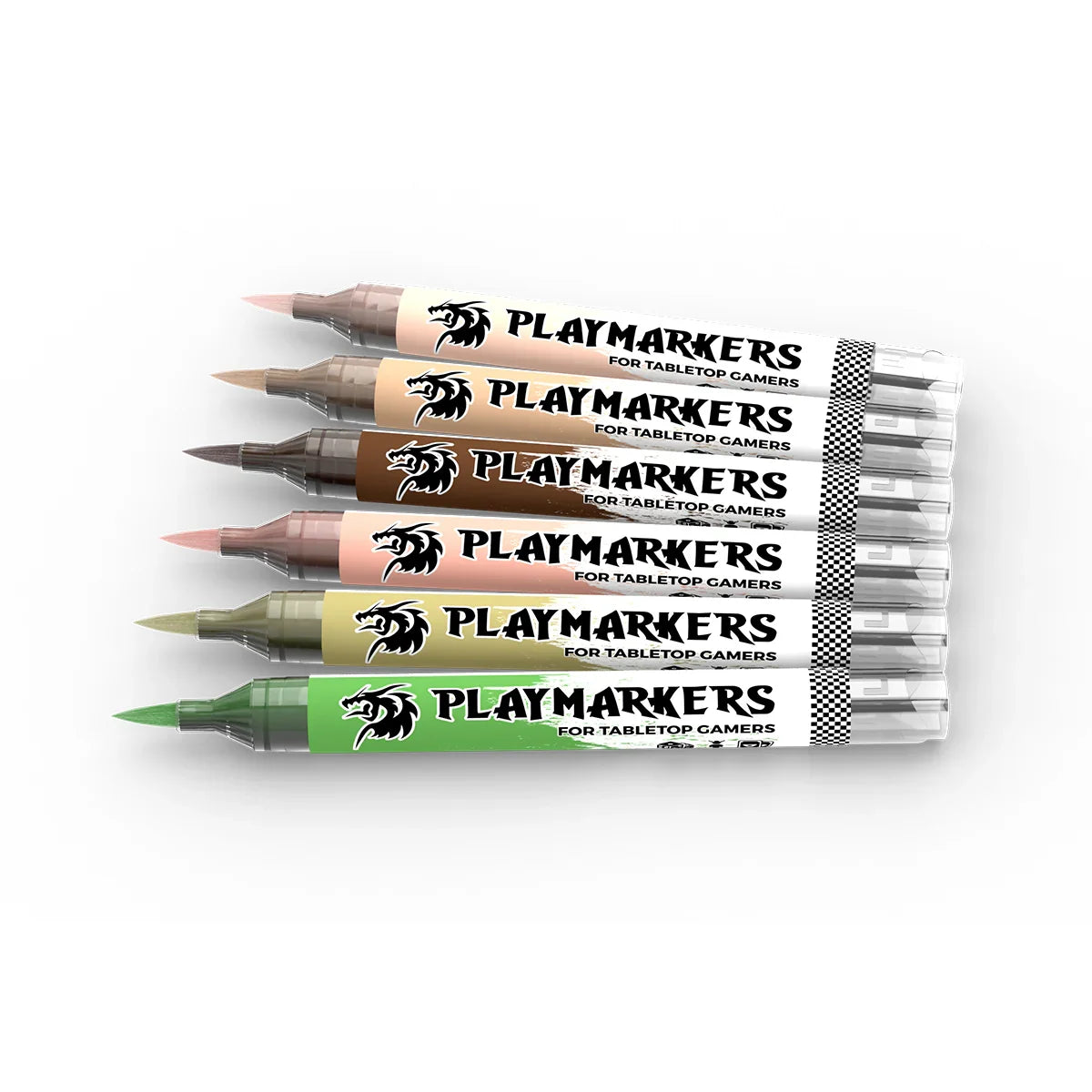 AK Interactive AKM107 Playmarkers Set - Skin & Flesh Tones (6pcs) - A-Z Toy Hobby
