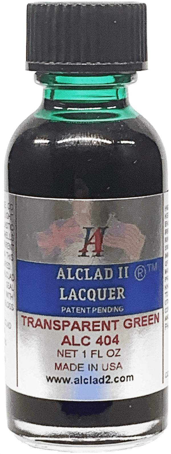 Alclad II ALC-404 Transparent Green Lacquer Paint 1oz - A-Z Toy Hobby