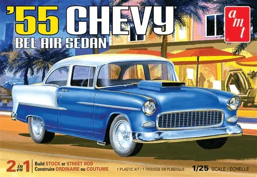 AMT 1955 Chevy Bel Air Sedan 1/25 Model Kit - A-Z Toy Hobby