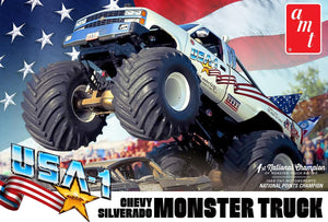 AMT USA-1 Chevy Silverado Monster Truck 1/25 Model Kit - A-Z Toy Hobby