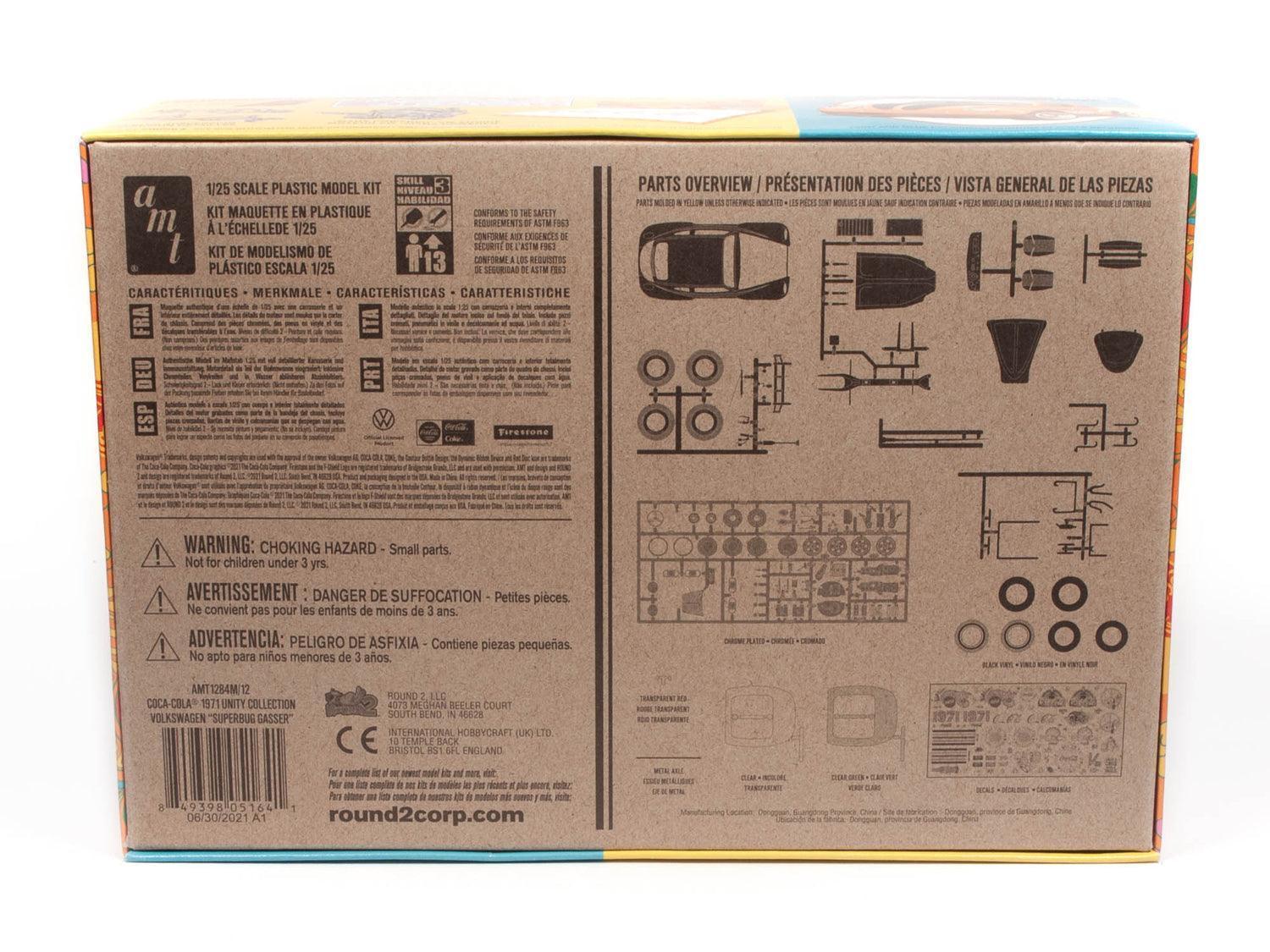 AMT 1971 Volkswagen Superbug Unity Graphics (Coke) 1/25 Model Kit - A-Z Toy Hobby