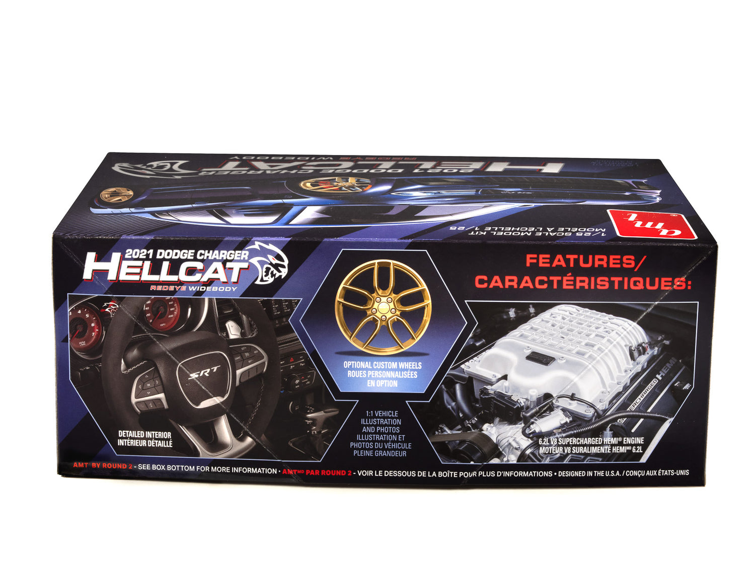 AMT 2021 Dodge Charger HellCat Redeye Widebody 1/25 Model Kit - A-Z Toy Hobby