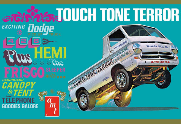 AMT 1966 Dodge A100 Pickup "Touch Tone Terror" 1/25 Model Kit - A-Z Toy Hobby