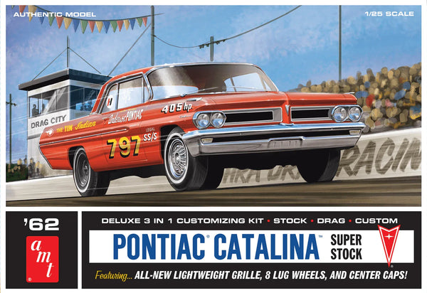 AMT 1962 Pontiac Catalina Super Stock 1/25 Model Kit - A-Z Toy Hobby