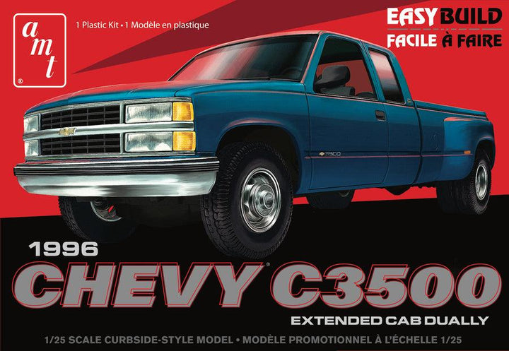 AMT 1996 Chevrolet C-3500 Dually Pickup 1/25 Model Kit - A-Z Toy Hobby