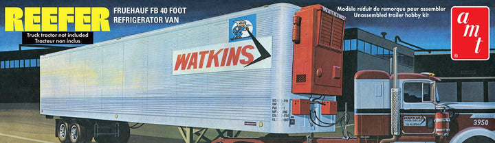 AMT Fruehauf 40' Reefer Trailer Watkins 1/25 Model Kit - A-Z Toy Hobby