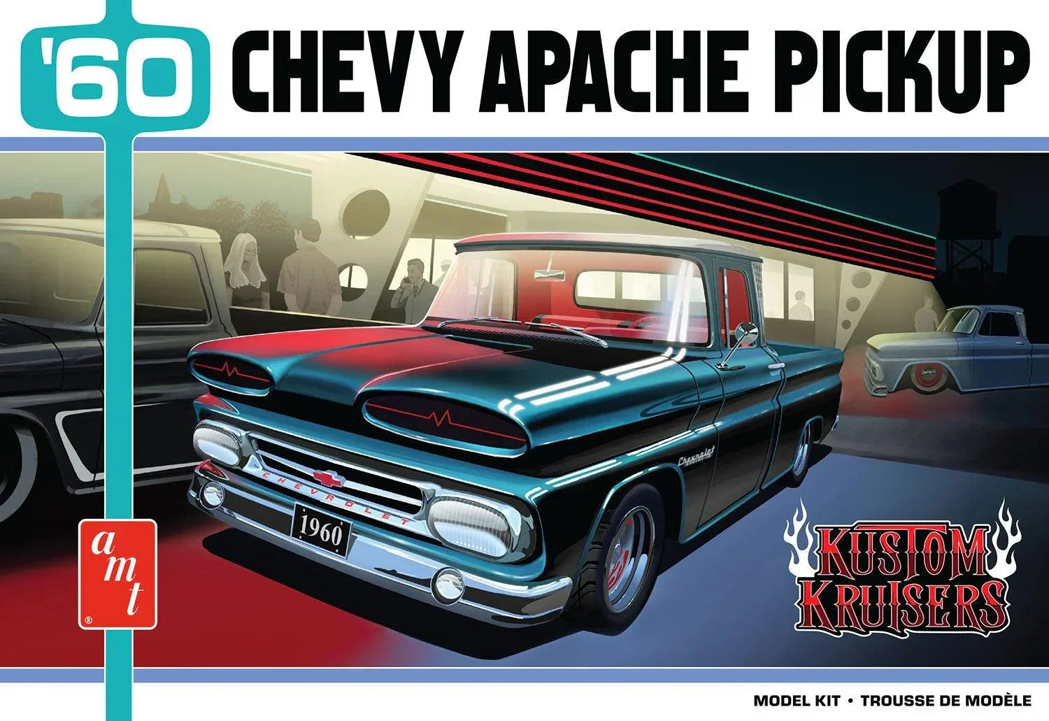 AMT 1960 Chevy Apache Pickup 1/25 Model Kit - A-Z Toy Hobby