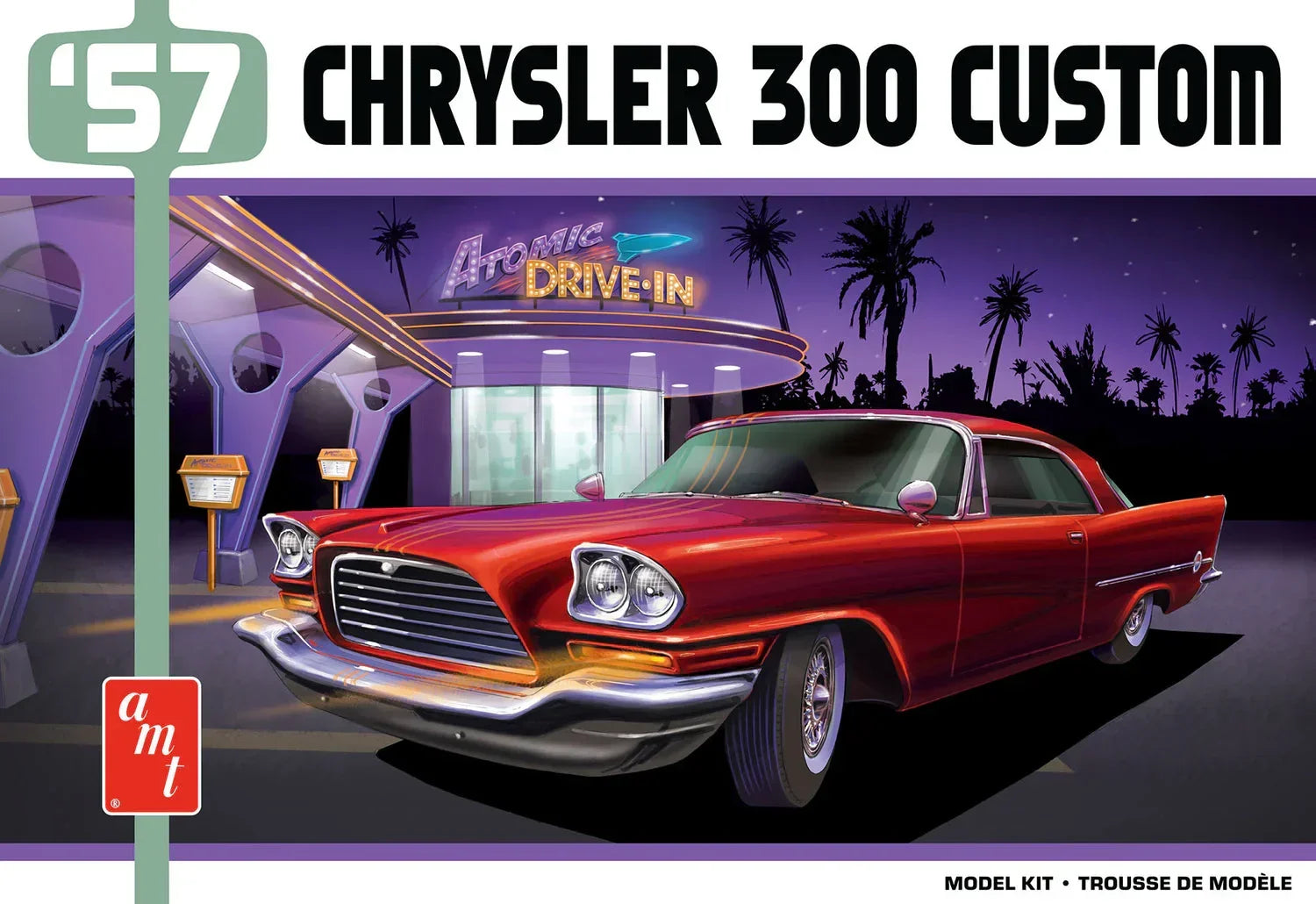 AMT 1957 Chrysler 300 Custom 1/25 Model Kit - A-Z Toy Hobby