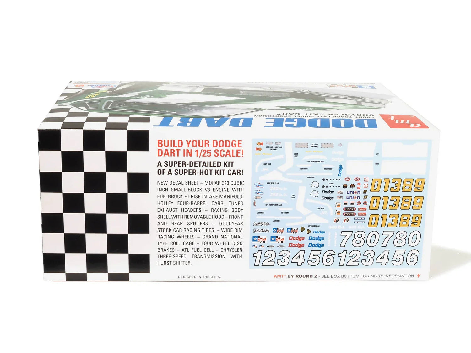 AMT 1450 Dodge Dart Sportsman Short Track "Kit Car" 1/25 Model Kit - A-Z Toy Hobby