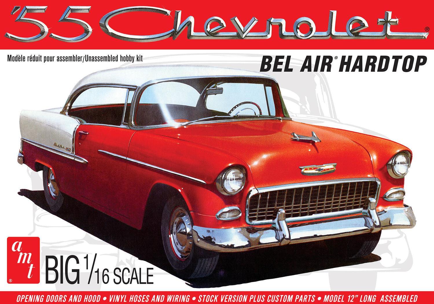 AMT 1955 Chevy Bel Air Hardtop 1/16 Model Kit - A-Z Toy Hobby