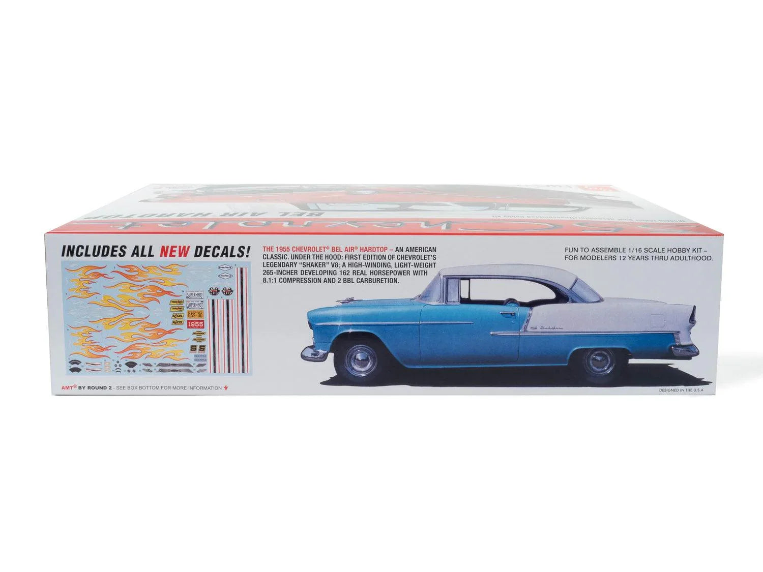 AMT 1955 Chevy Bel Air Hardtop 1/16 Model Kit - A-Z Toy Hobby