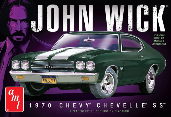 AMT 1970 Chevy Chevelle John Wick 1/25 Model Kit - A-Z Toy Hobby