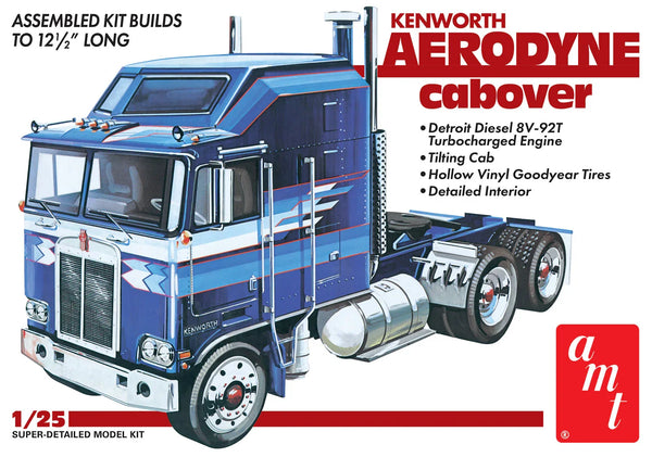 AMT 1463 Kenworth Aerodyne Cabover 1/25 Model Kit
