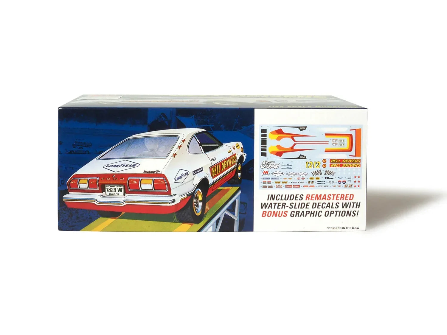 AMT 1977 Ford Mustang "Hells Drivers" 1/25 Model Kit - A-Z Toy Hobby