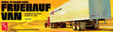 AMT 1478 Fruehauf 40' Beaded Van Trailer 1/25 Model Kit - A-Z Toy Hobby