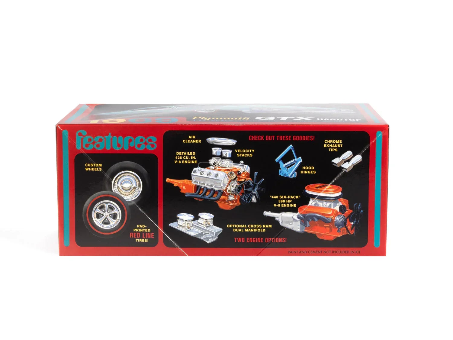 AMT 1969 Plymouth GTX Hardtop 1/25 Model Kit - A-Z Toy Hobby