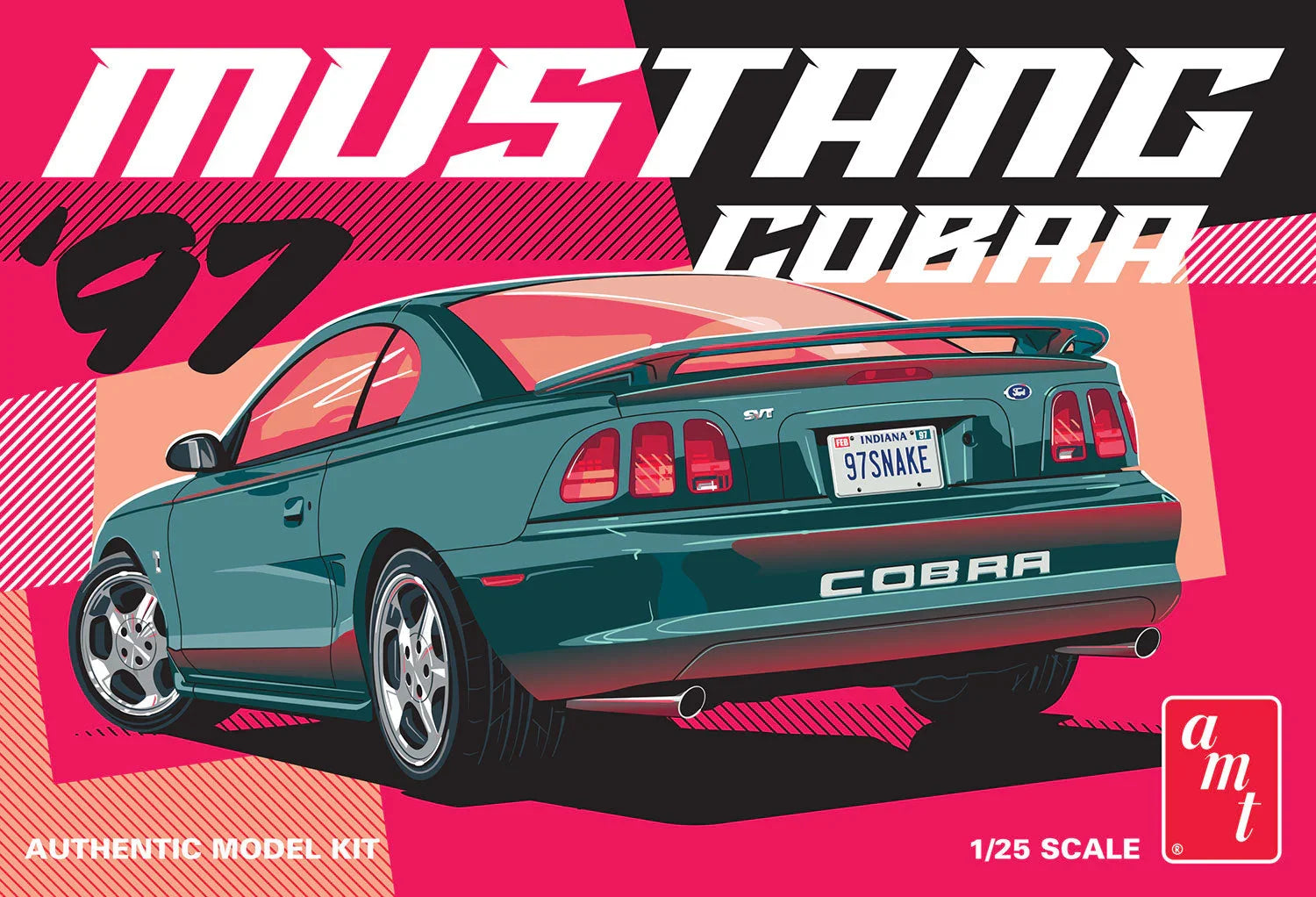 AMT 1997 Ford Mustang Cobra 1/25 Model Kit - A-Z Toy Hobby