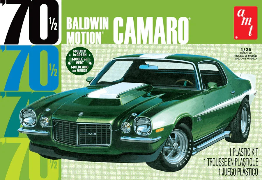 AMT Baldwin Motion 1970 Chevy Camaro Dark Green 1/25 Model Kit - A-Z Toy Hobby