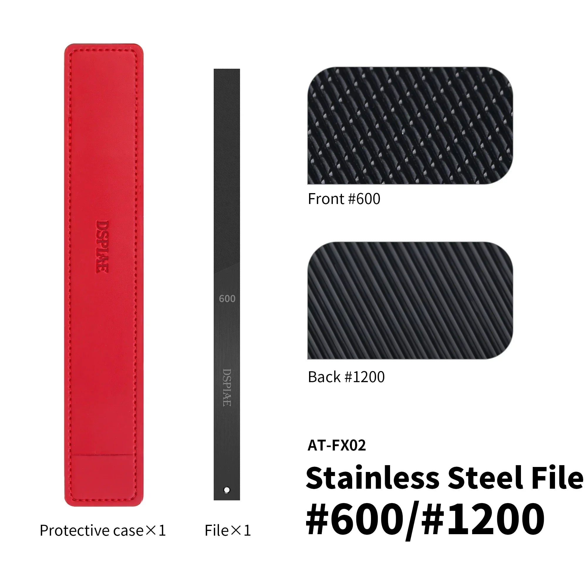 DSPIAE DLC Coated Stainless Steel File AT-FX - A-Z Toy Hobby