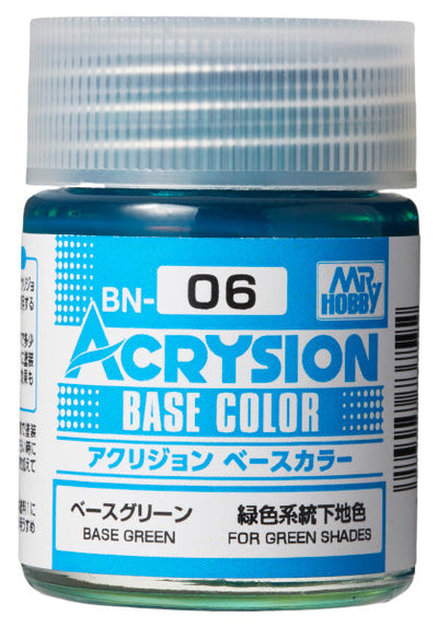 Mr. Hobby BN06 Acrysion Base Color Green Paint 18ml