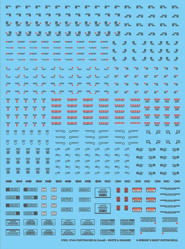 G-Rework 1/144 1/100 Custom Water Decal (Gray) - A-Z Toy Hobby