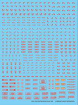 G-Rework 1/144 1/100 Custom Water Decal (Red) - A-Z Toy Hobby